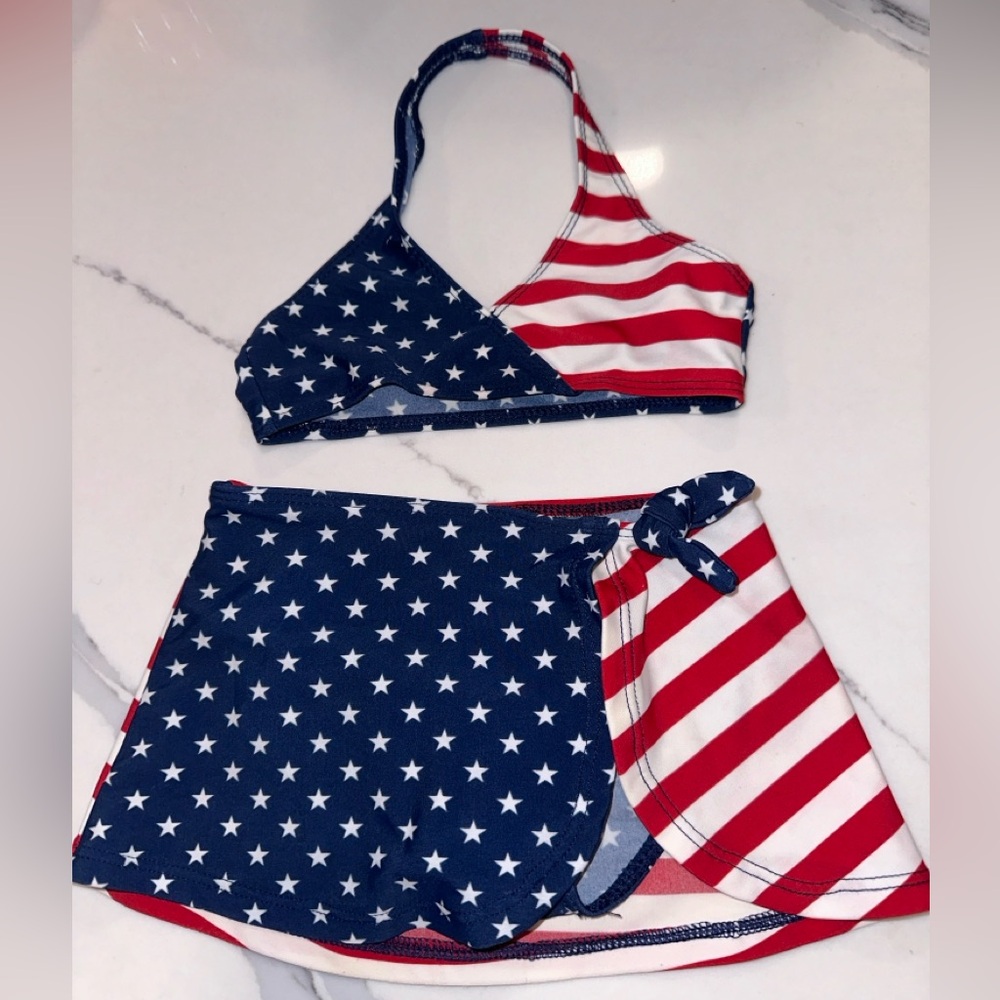 Vintage 2t old navy 4th of July bikini